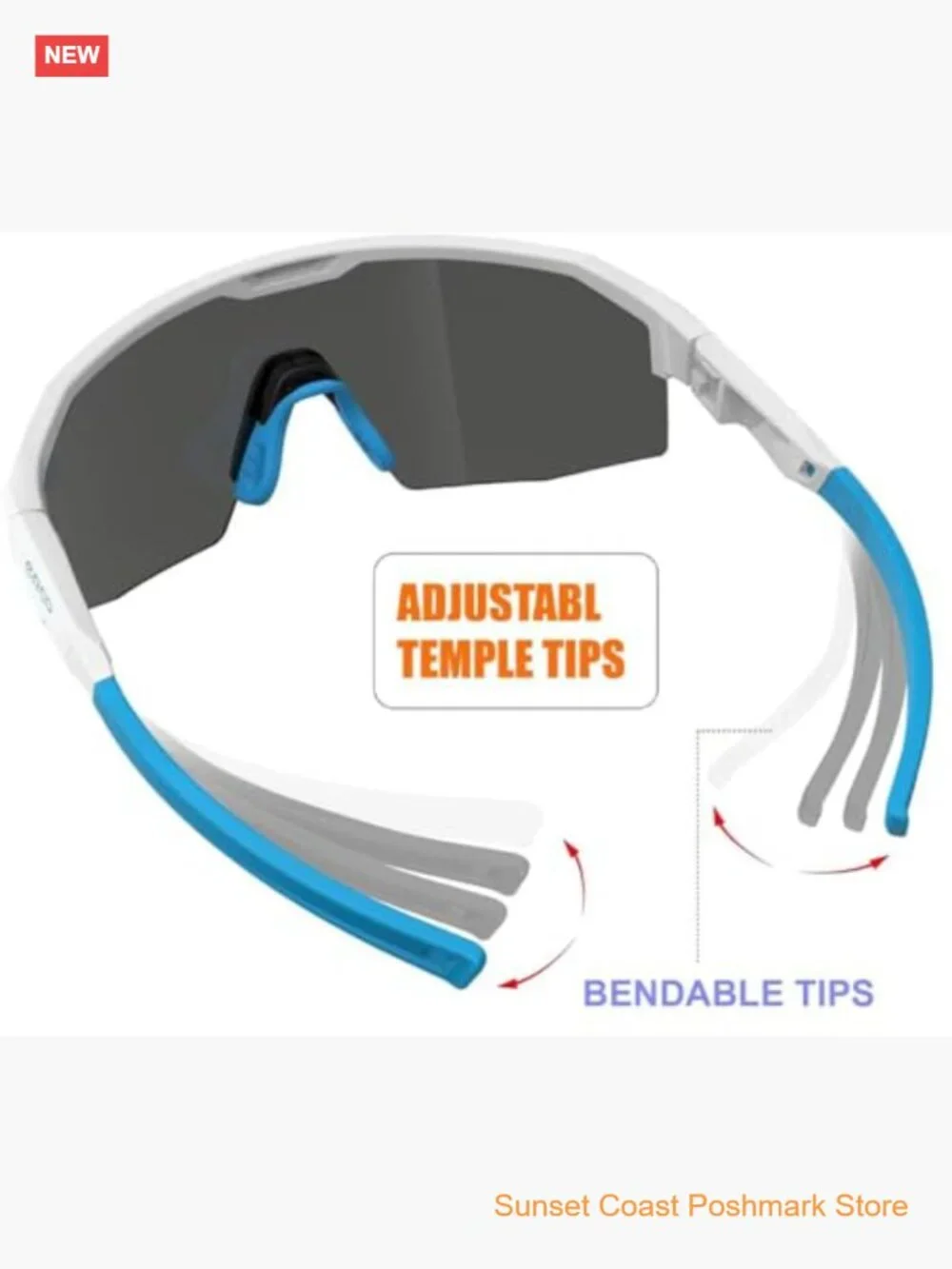 Youth Polarized Sports Sunglasses for Baseball Softball Cycling UV400